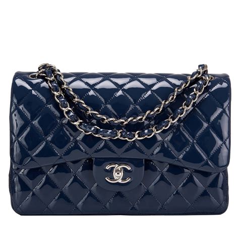 navy chanel flap bag